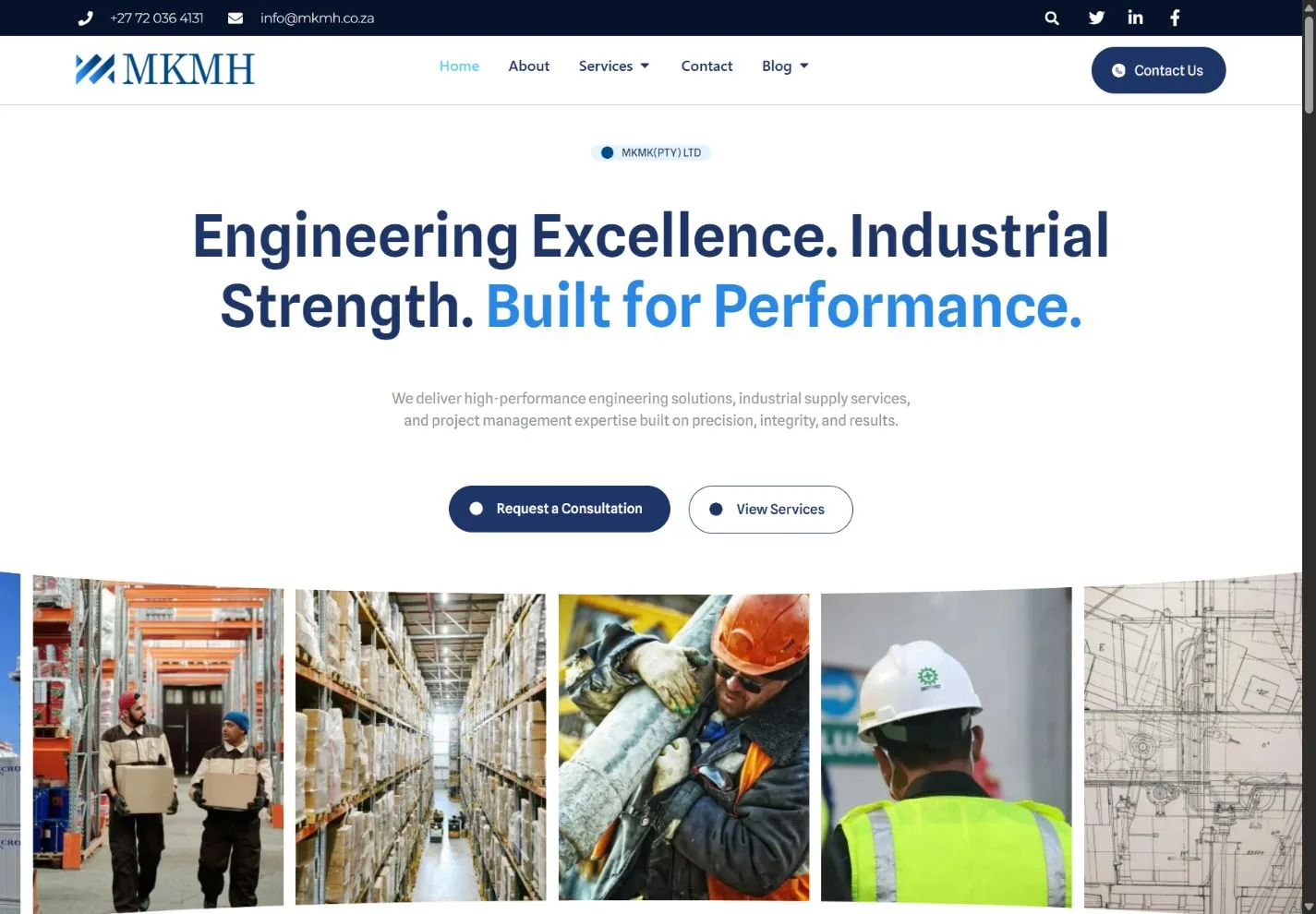 MKMH website design