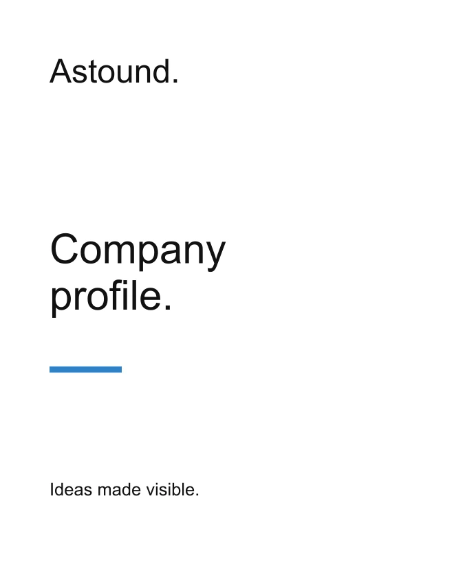 Company profile sample layout