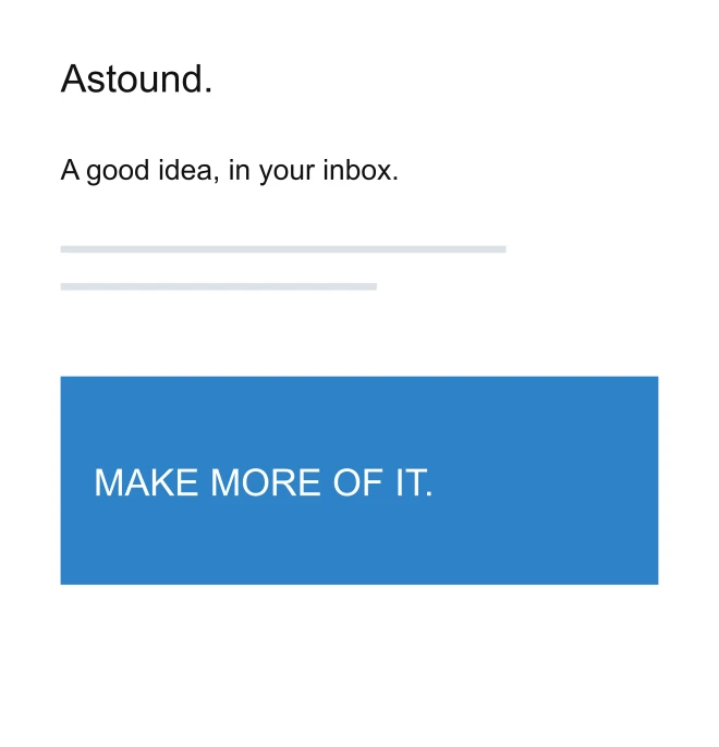 Email template design sample layout